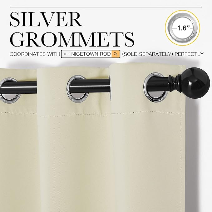 NICETOWN Blackout Curtains for Bedroom, Thermal Insulated Curtains & Drapes - Image 3