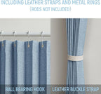 AJAZZ 100% Blackout Magnetic Door Curtain Pleated Door Curtain Accordion Doors - Image 10