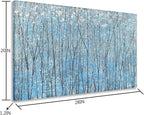 Yihui Arts Blue Tree Canvas Wall Art - Image 2