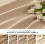 MIULEE Beige Back Tab Blackout Curtains 72 Inch Length 2 Panels Set - Image 8