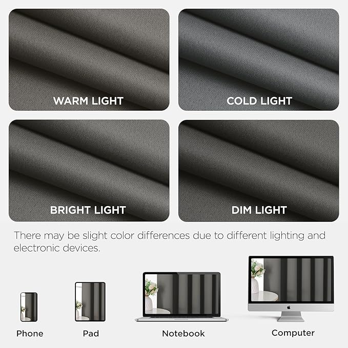 Joydeco Blackout Door Curtain for Doorway Privacy 108 Inches Long, Grommet - Image 8