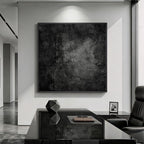 Extra Large Framed Black Abstract Wall Art - Image 3