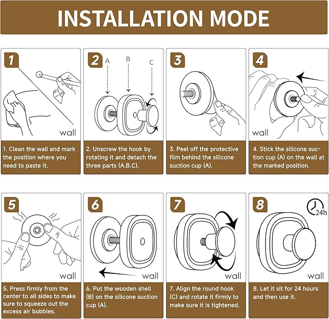DELITON Suction Cup Hooks for Shower - Image 7
