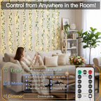 suddus Vines with Lights for Bedroom, 150 LED Fairy Lights with Vines, Ivy - Image 3