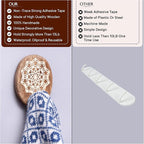 Indian Shelf 6 Lb- 3 Pieces Decorative Wood Adhesive Wall Hooks–Boho Peel and - Image 4