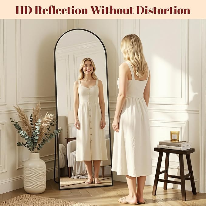 Suidia 76"x34" Arched Full Length Mirror - Image 5