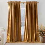 NICETOWN 96 inch Warm Velvet Blackout Curtains - Image 2