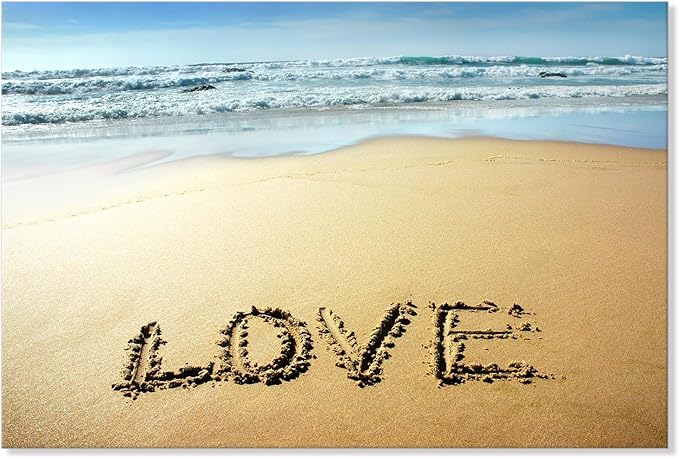 Goldfoilart Beach Canvas Wall Art by Goldfoilart