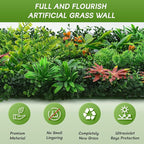Grass Wall Panels 18 Pack 20"x20", Artificial Hedge Greenery Wall Backdrop - Image 4