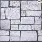 Commomy 3D Faux Stone Wall Panel Peel and Stick Wall Tiles by CommomyDecor