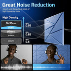 22 Pack Acoustic Panels with Self-Adhesive, Sound Panels High Density, - Image 5