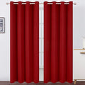 LEMOMO Red Curtains 52 x 84 Inch Long/Blackout Curtains Set of 2 Panels/Room by Lemomo