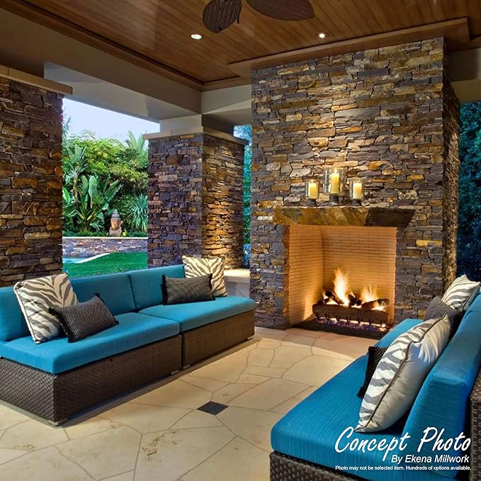 Ekena Millwork 45 3/4"W x 24 1/2"H x 1 1/4"D Canyon Ridge Stacked Stone - Image 16