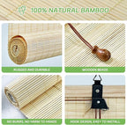 Bamboo Window Blinds, Roll Up Bamboo Blinds - Image 3