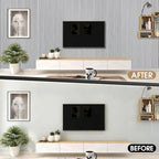 Wood Slat Acoustic Panels, 4 Pack 94.5"x7.9" 3D Wall Panels, Modern Fluted - Image 4