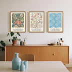 SYWENNOI William Morris Floral Prints Framed Wall Art, Sweet Briar, Bedroom - Image 4