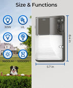 CINOTON 30W 3CCT LED Wall Pack Light - Image 7