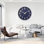 HZDHCLH Wall Clocks Battery Operated, Wall Clock Navy Blue, 8 inch Wall Clock - Image 7