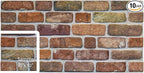 Dundee Deco 3D Wall Panels Faux Brick by DundeeDeco