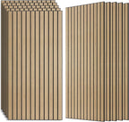 Wood Veneer Sound Panels, 10 Pack 47.2”x23.6” Wall Panels, Decorative Acoustic by AUTORIFIC