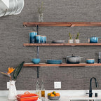 WADILE Grasscloth Peel and Stick Wallpaper 23.6in x 472in, Textured Contact - Image 3