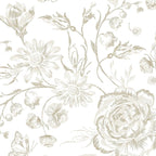Yasinet Peel and Stick Wallpaper Boho Floral Wallpaper Vintage Floral Contact by Yasinet