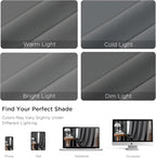 CUCRAF Light Grey Blackout Curtains 72 inch Length 2 Panels Set, Rod Pocket - Image 4
