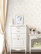 Ismoon Floral Peel and Stick Wallpaper Vintage Beige Contact Paper Boho - Image 8