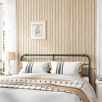 VEELIKE White Oak Wood Wall Panels Peel and Stick Foam Slat Wall Panel - Image 2