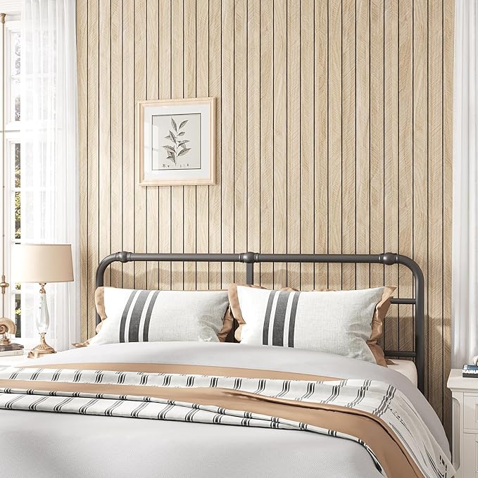VEELIKE Large Roll Wood Wall Panels 30''x118'' White Oak Wood Slat Peel and - Image 3
