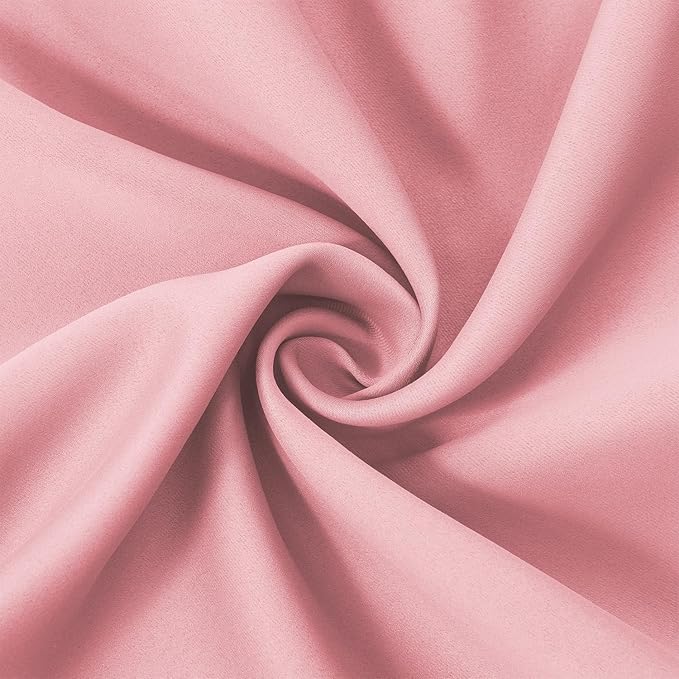 LEMOMO Blackout Curtains 42 x 95 inch/Pink Curtains Set of 2 Panels/Thermal - Image 5