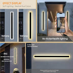 2Pack 23.6inch Long Outdoor Modern LED Wall Light, 18W Waterproof IP65 Warm - Image 5