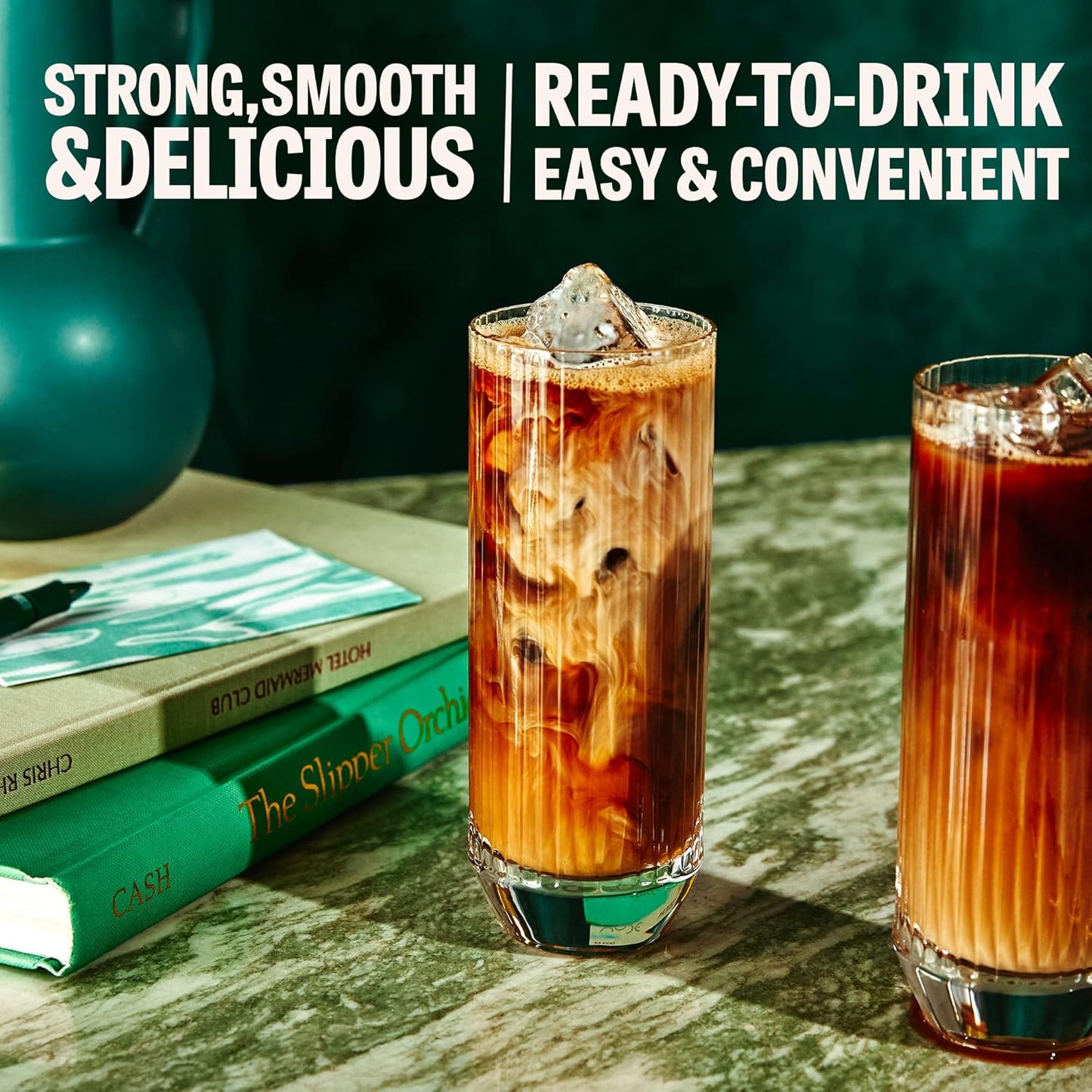 Wandering Bear Organic Vanilla Cold Brew Coffee, 32 fl oz, 3 pack - Extra Strong, Bold, Smooth, Unsweetened, Shelf-Stable, Ready to Drink, Gluten Free, & Vegan, Iced Cold Brewed Coffee Drinks