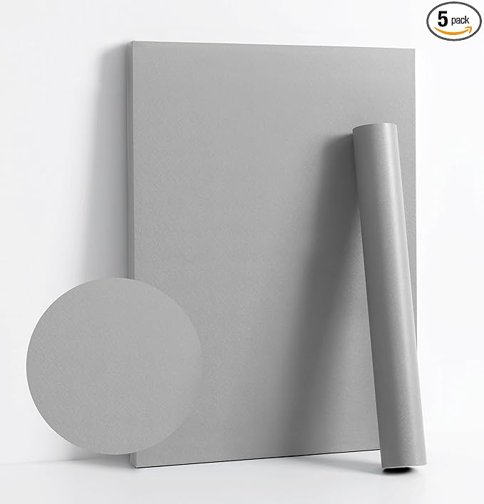 Dimoon 78.7''x17.7'' Grey Peel and Stick Wallpaper Contact Paper Modern Self by DIYYOURMOON
