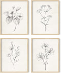 HAUS AND HUES Grey Floral Wall Art by HausandHuesArtPrints
