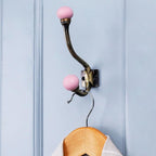 Indian Shelf Pack of 12 Heavy Duty Ceramic Unique Wall Hooks - Image 4