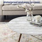 Abyssaly White Grey Wood Self Adhesive Paper 17.71 in X 32.8 Ft Removable Wood - Image 8