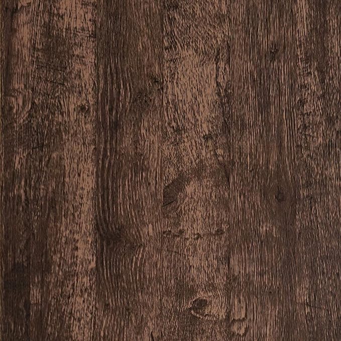 Dimoon315''x17.7" Wood Peel and Stick Wallpaper Removable Dark Brown Thicken by DIYYOURMOON
