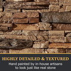 AZ Faux High-Density Polyurethane Faux Stone Interlocking Left Endcap - Image 6