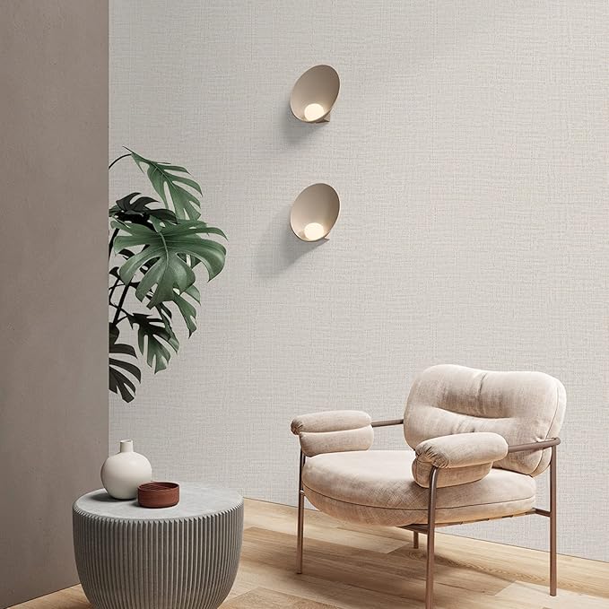 TANONE Contact Paper Peel and Stick 23.6" W X394 L, Grasscloth Wallpaper Self - Image 3