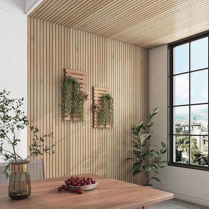 30"x160" Wood Slats Wallpaper for Bedroom Accent Walls Natural Wood Contact - Image 4