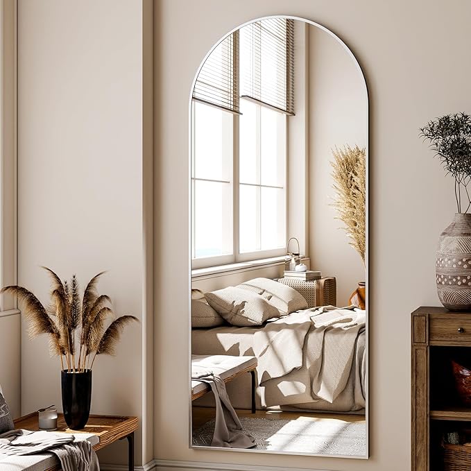 XRAMFY 24x68 Arched Full Length Mirror Floor Mirrors - Image 4