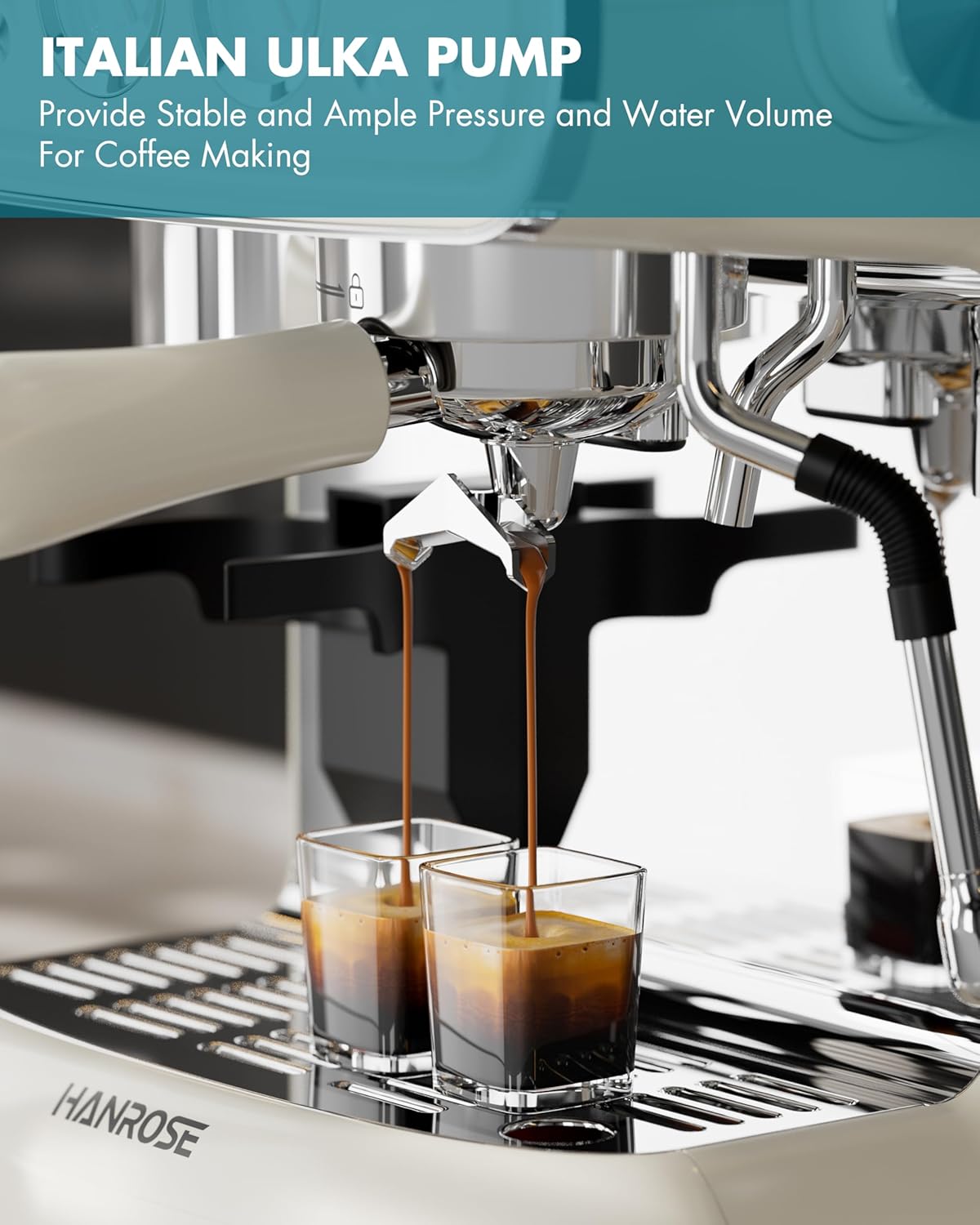 Espresso Machine With Grinder, 20 Bar Espresso Machine with Milk Frother Steam Wand, Espresso Machines for Home, Expresso Coffee Machines Professional, Cappuccino Latte Machine