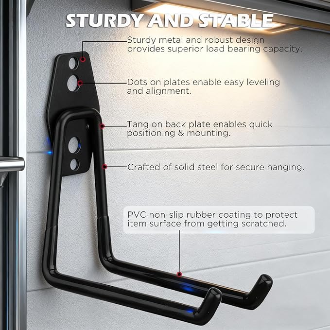 20 Pack Heavy Duty Garage Storage Hooks - Image 3