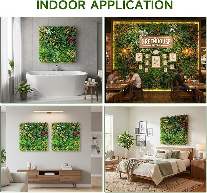 Artificial Grass Wall Backdrop Panels, Faux Boxwood Panels - Image 7