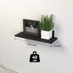 DOLLFIO Floating Shelves, 8 Sets Wooden Floating Shelves - Image 3