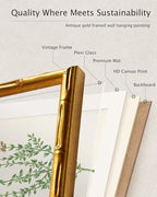 InSimSea Gold Bamboo Framed Canvas Wall Art, Minimalist Dog Sketch Animal - Image 8
