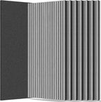 RITOLLO 8 Packs Acoustic Panel 47.2"×23.6" Sound Absorbing Slat Wall Panels by Ritollo