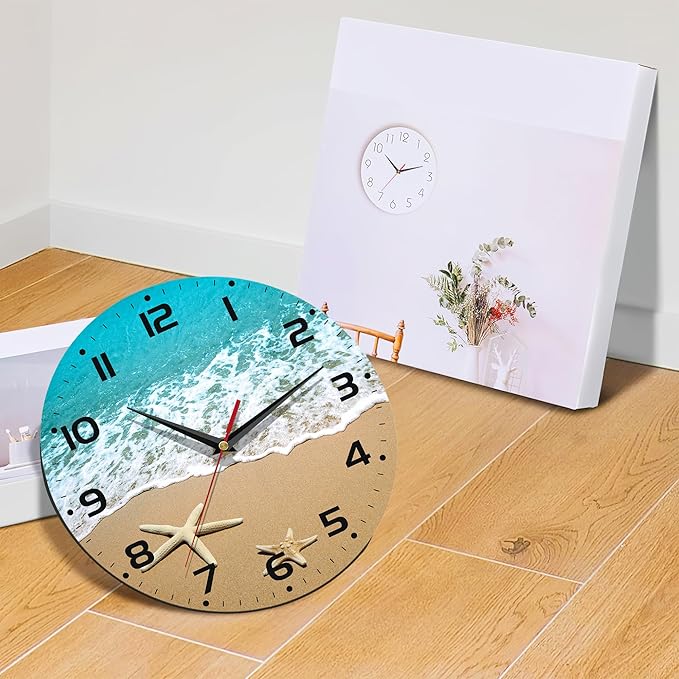 Starfish On A Beach Sand Wall Clock - Image 6