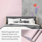 Pink Grasscloth Wallpaper Peel and Stick Textured Contact Paper - Image 9